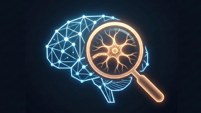 A conceptual illustration of a technical diagnostic interface for an AI agent